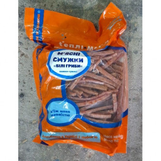 М'ясні смужки Білі гриби солоно-сушені Теплі моря 1кг (зіп)
