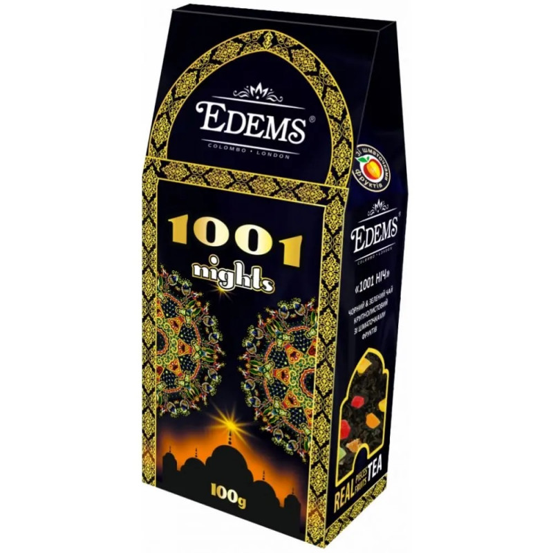 Чай &quot;Edems&quot; 100г 1001 Ніч зелений з чорним (1/36)