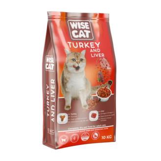 Сухий корм "Wise Cat" Індичка та печінка 10кг