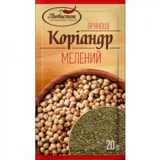 Коріандр мелений &quot;Любисток&quot; 20г (1*10/60 або 120)**