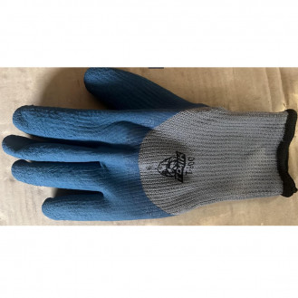 Рукавички з вспіненим покриттям ЗИМА &quot;ПІНА&quot; синьо-сірий Плотні (1*10) Т-900
