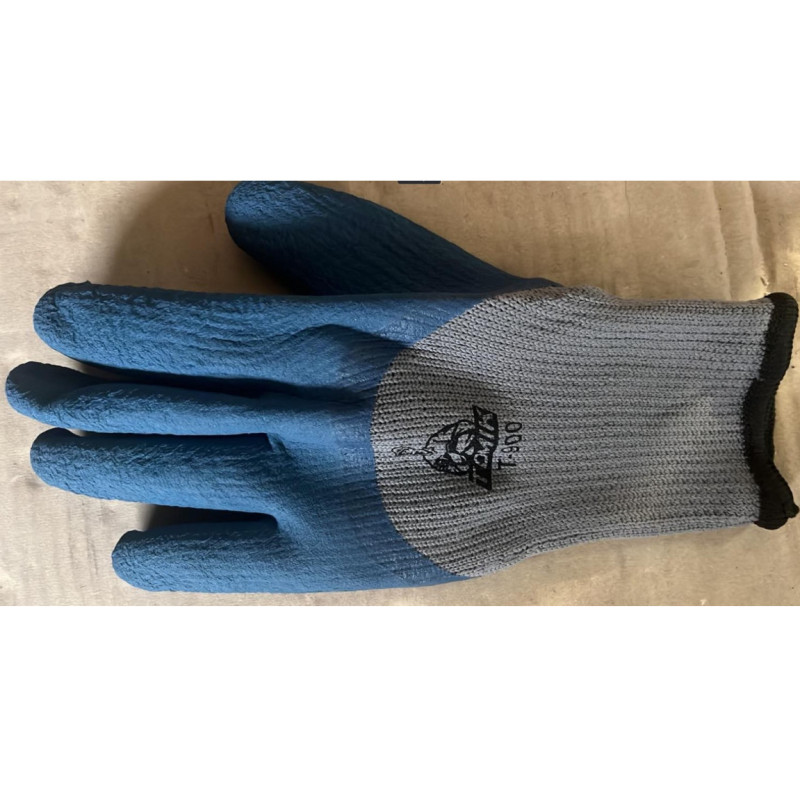 Рукавички з вспіненим покриттям ЗИМА "ПІНА" синьо-сірий Плотні (1*10) Т-900