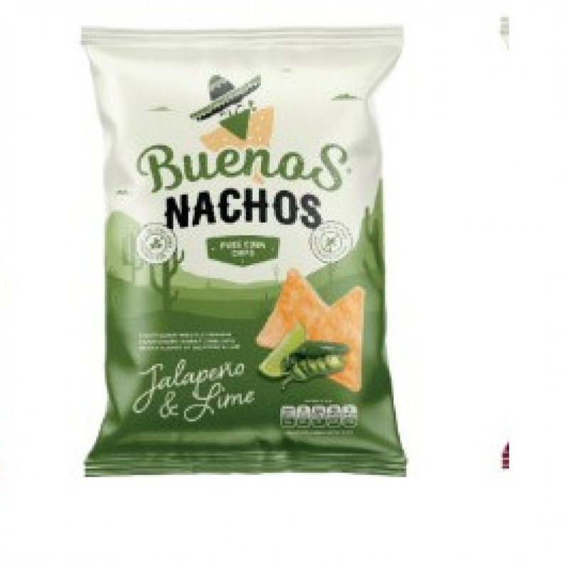 Чипси кукурудзяні зі см. халапеньйо-лайму 90г Buenos Nachos (1/16)