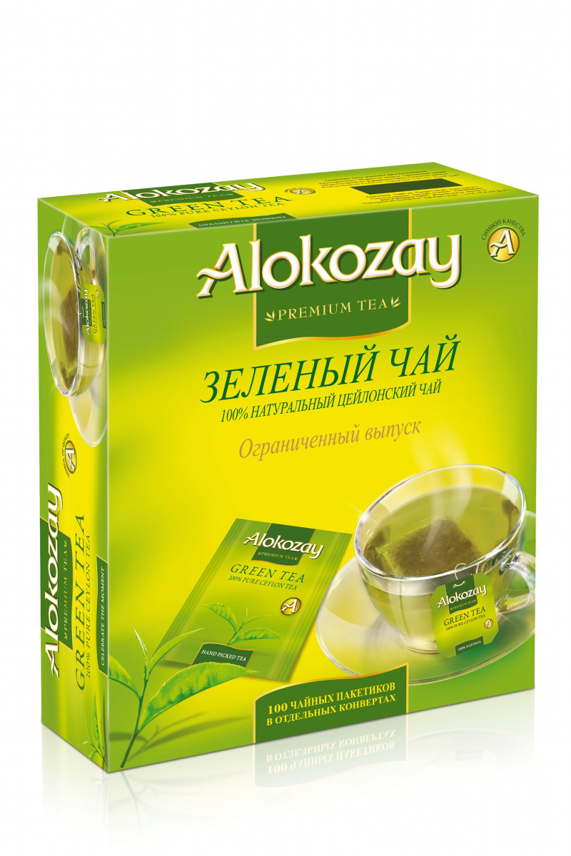 Чай "Alokozay Tee" 100п*2г Зелений (1/6) ЗНИЖЕНО ЦІНУ