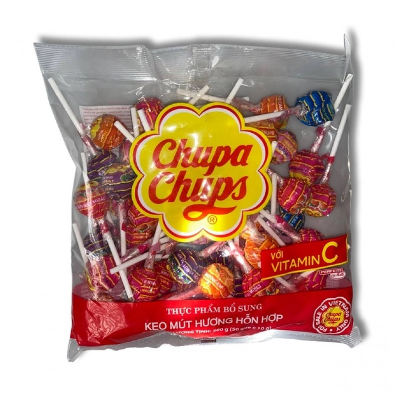 Цукерка на палочці  Chupa Chups Vitamin C 10гх60 шт (ПАКЕТ) (1*60/18)