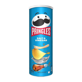 Чипси Pringles 165г Salt &amp; Vinegar зі см. Солі та Оцту тубус (1/19)
