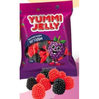 Цукерки Мармеладні Ягоди Yummi Jelly 70г*40 