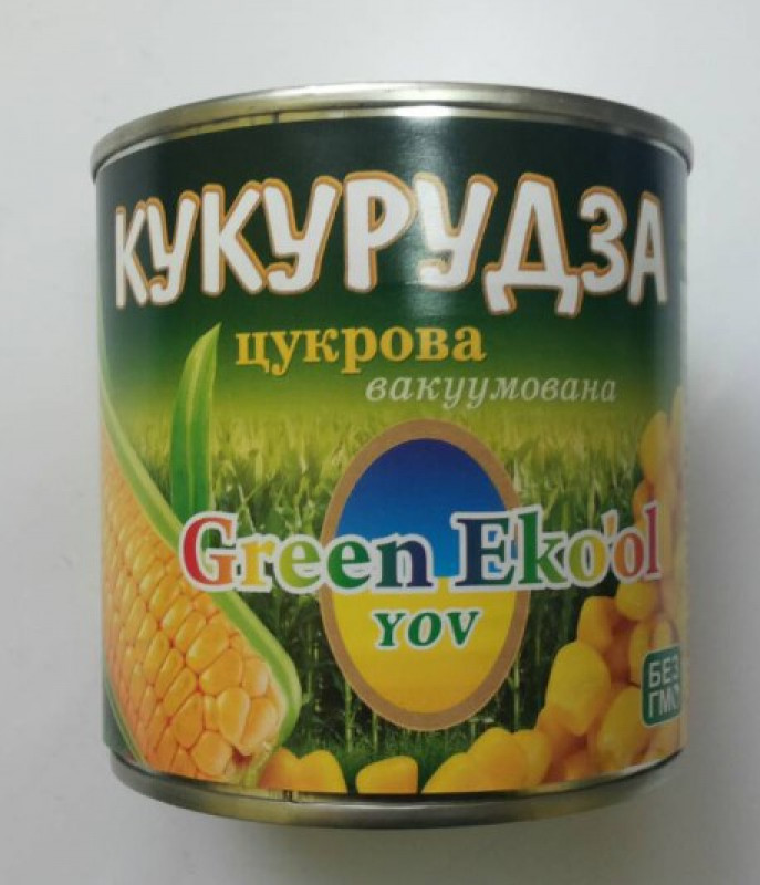 Кукурудза цукрова 340г ж/б &quot;Eko'ol YOV&quot; 1/10)
