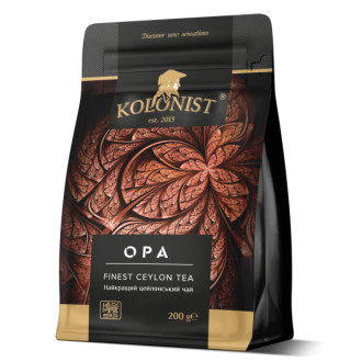 Чай "Kolonist" 200г Чорний OPA Black Ceylon м/у (1/32)