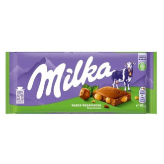 Шоколад Milka 90г Hazelnut з лісовим горіхом (1/24)