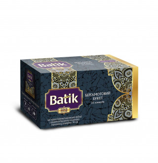 Чай &quot;Batik&quot; 25ф/п*2г Gold Бергамотовий Букет чорний з/я (1/36) ЗНИЖКА 20%