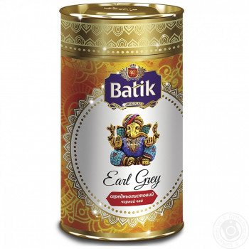 Чай &quot;Batik &quot; 90г Platinum Earl Grey Чорний з бергамотом тубус (1/12)