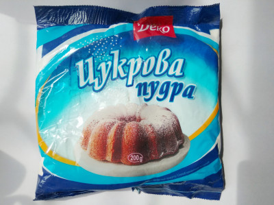 Цукрова пудра "ДЕКО" 200г (1/15) 