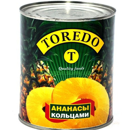 Ананас кільцями 580мл TOREDO (1/24)***