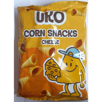 Снеки  кукурудзяні 130г Сир (конус) "UKO" (1/15)