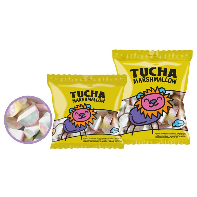 Маршмеллоу 175г "Фруктель Мікс" ароматизований TUCHA (1/14)