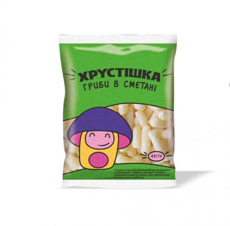 Кук. палички 45г &quot;Гриби&quot; Хрустишка (1/20)