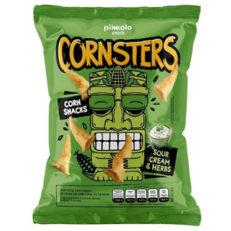 Снеки кукурудзяні зі см. сметана та зелень 60г CORNSTERS (1/15)
