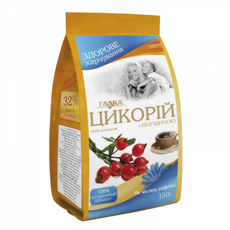 Напій ТМ Верховина Галка Цикорій розч. з шипшиною 100г м/у (1/20 або 24)