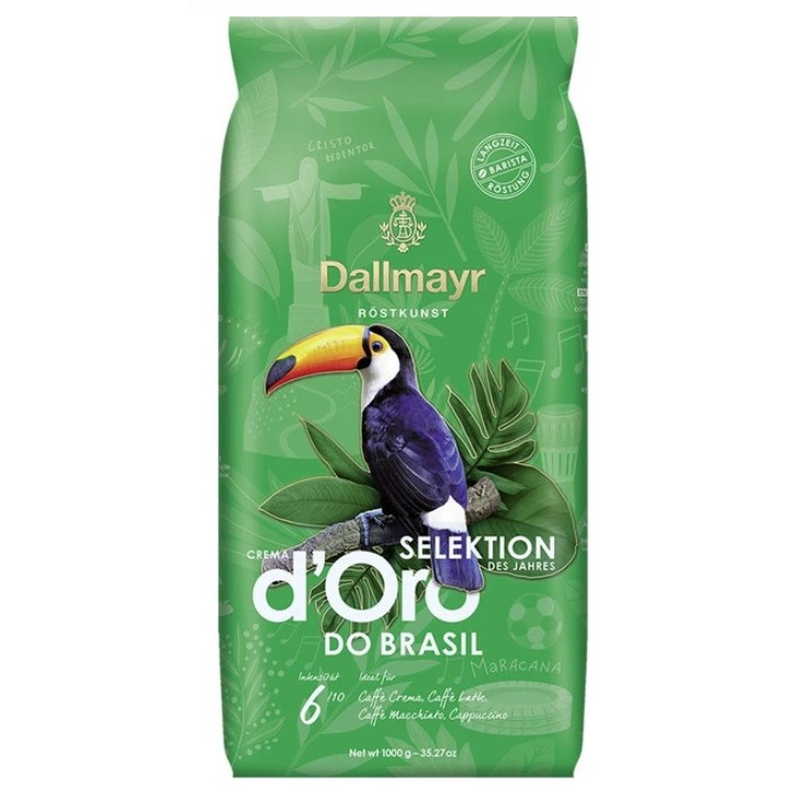 Кава Dallmayr зерно Crema D'Oro Brasil 1кг (1/4)