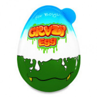 Яйце пластикове Crazy egg д/хлопчика 40г*8