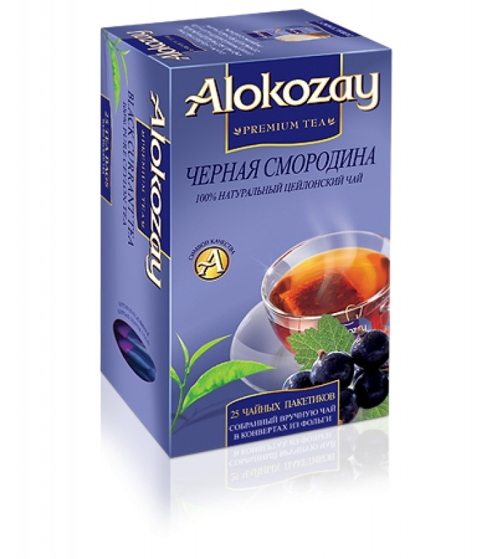 Чай &quot;Alokozay Tee&quot; 25п*2г Чорний з Чорною Смородиною КОНВЕРТ (1/24)