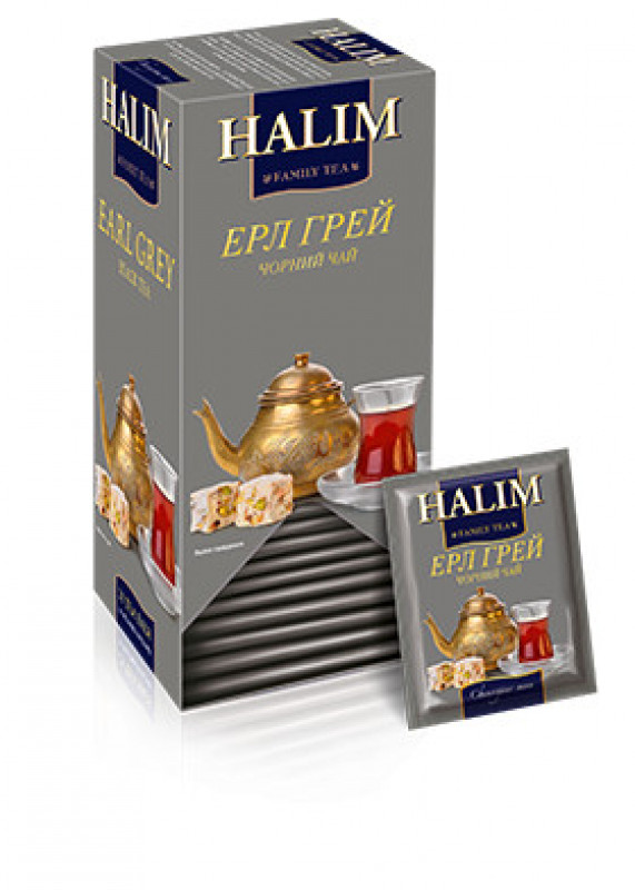 Чай &quot;Halim&quot; 25п*1,5г Чорний Ерл Грей КОНВЕРТ (1/12)