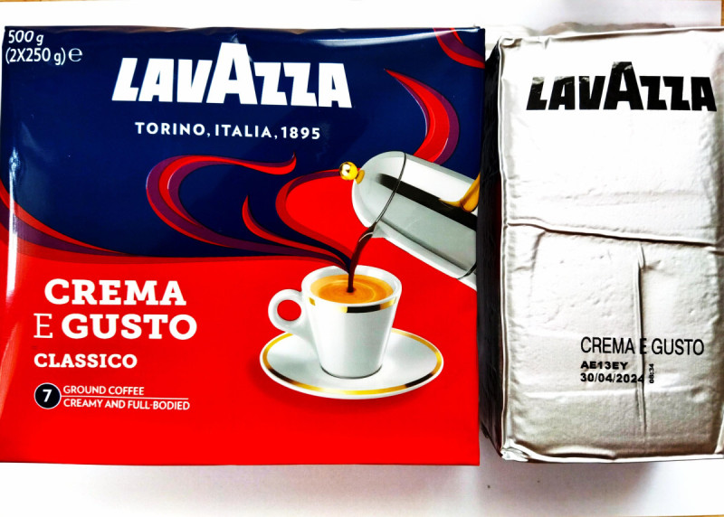 Кава Lavazza мелена Crema e Gusto 2пачки*250г вакуум (1*2/10)