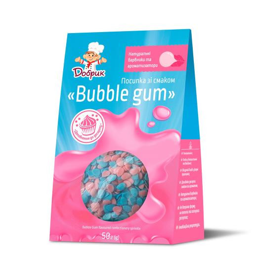 Посипка фігурна зі смаком "Bubble gum" 50г Добрик (1/9)