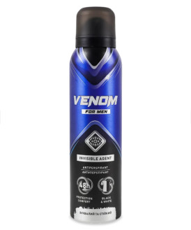 Дезодорант-антиперспирант Venom For Men Invisible Agent 150мл (1/12)