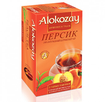 Чай &quot;Alokozay Tee&quot; 25п*2г Чорний з Персиком КОНВЕРТ (1/12)