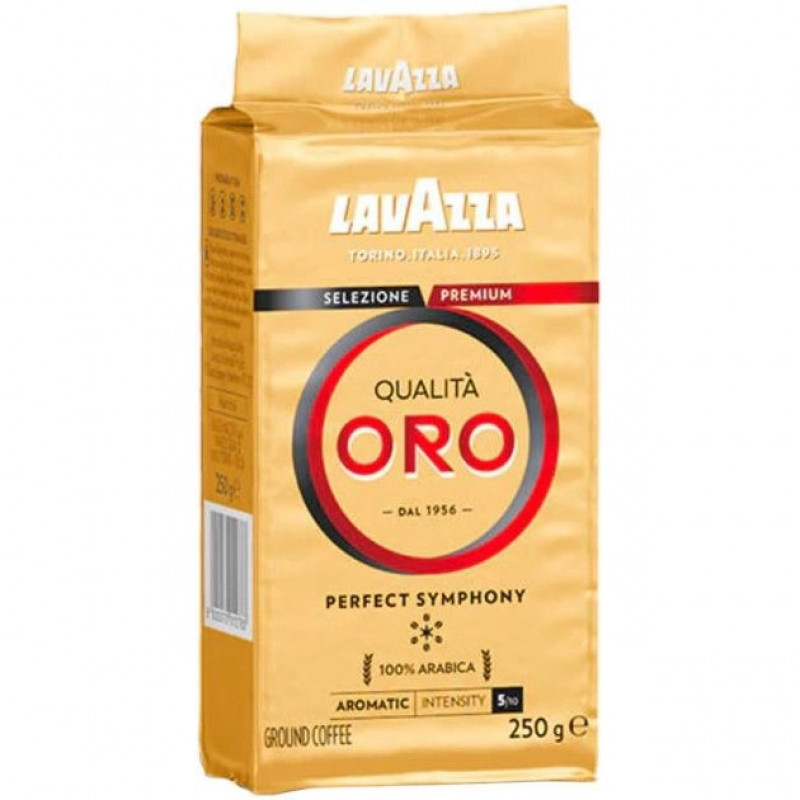 Кава &quot;Lavazza&quot; мелена Qualita Oro 250г вакуум ЗОЛОТА (1/20 або 40)