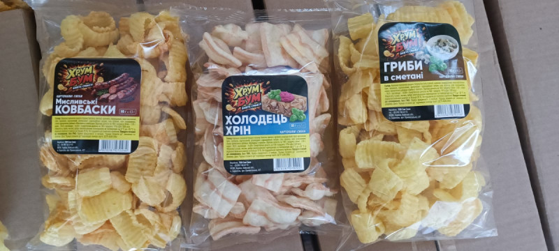 Снеки картопляні 80г Сир ХРУМ БУМ фас. прозора (1/12)