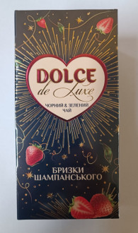 Чай "DOLCE" 25ф/п*2г Чорно-Зелений Бризки Шампанського конверт (1/15)
