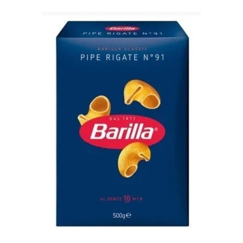 Макарони 500г Barilla Pipe Rigate №91 (Ріжки) (1/24)