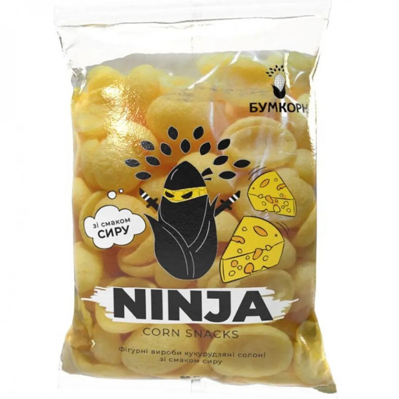 Кук. палички солоні &quot;Ninja&quot; Сир 65г (1/20)