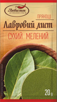 Лавровий лист мелений &quot;Любисток&quot; 20г (1*10/50 або 140)