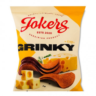 Сухарики пшенично-житні 100г Сир ТМ JokerS (1/45)
