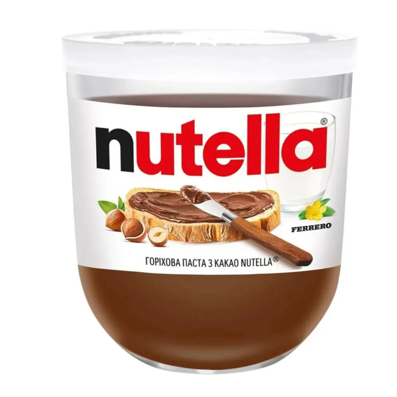 Паста горіхова з какао Nutella 200г (1/15)