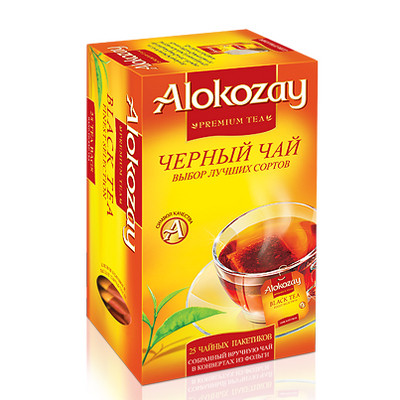 Чай "Alokozay Tee" 25п*2г Чорний з Лимоном КОНВЕРТ (1/12)