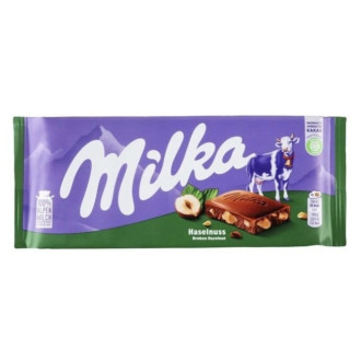 Шоколад Milka 80г Hazelnut з лісовим горіхом (1/25)