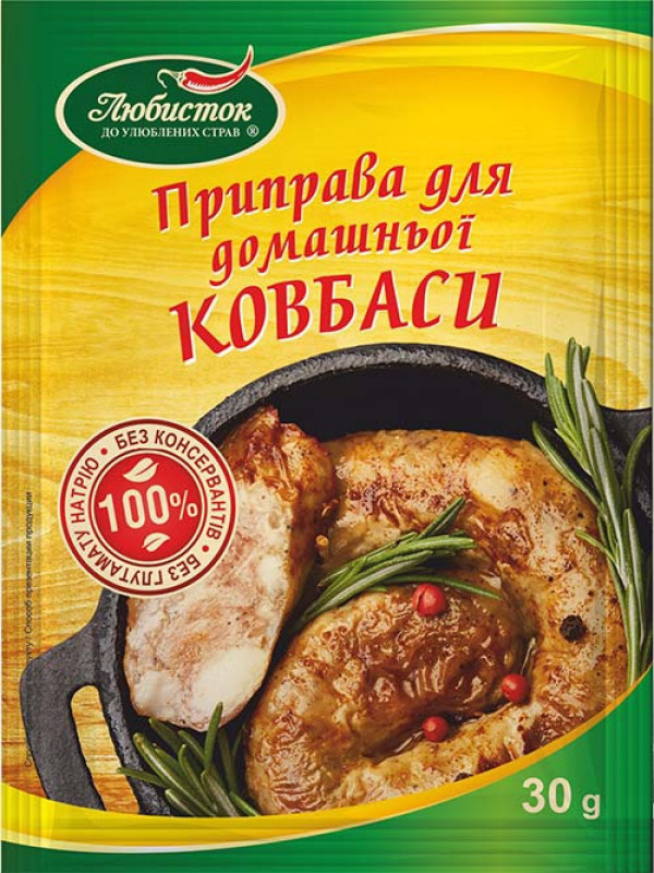 Приправа до домашньої ковбаси &quot;Любисток&quot; 30г (1*5/100)