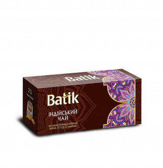 Чай &quot;Batik&quot; 25ф/п*1,5г Індійський чорний з/я (1/36)