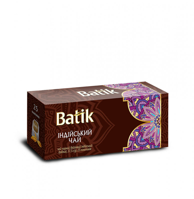 Чай &quot;Batik&quot; 25ф/п*1,5г Індійський чорний з/я (1/36)