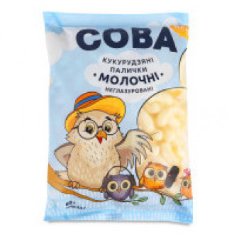 Кукурудзяні палички Молочні &quot;Сова&quot; 60г (1/40)