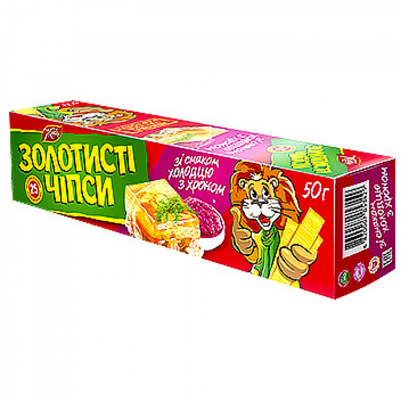 Чіпси 50г холодець та хрін &quot;Золотисті чіпси &quot; (1/66)