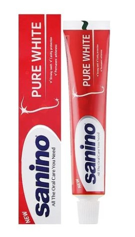 Зубна паста SANINO Pure White Відбілювальна 75мл (1/24)
