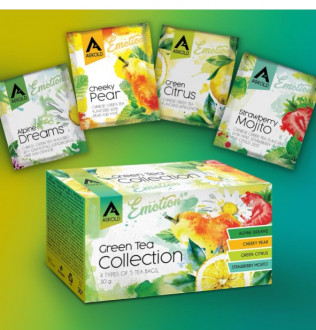 Набір Чаю &quot;Askold&quot; Green Collection 4види*5ф/п*2г Зелений конверт (1/24)