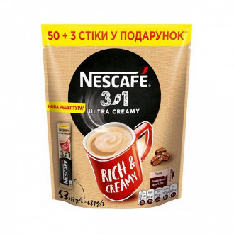 Кава &quot;Нескафе&quot; 3в1 Creamy NEW 13г стік (1*24/20)
