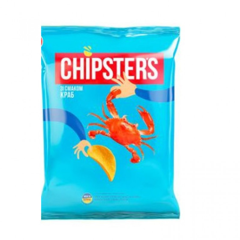 Чіпси натуральні 180г+60г Акція &quot;Chipster's&quot; Краб (1/8)